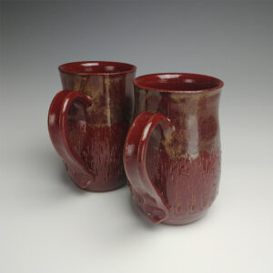 Steve Textured Mugs (14 oz), Dwemer Red, $30